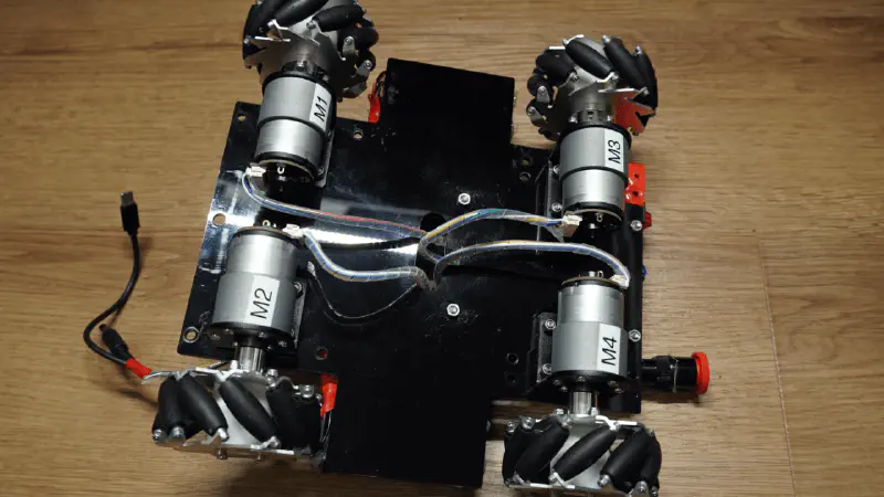 Image of the connection of the motors